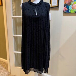 NWT Vineyard Vines Dotted Swiss Black Dress Sz XL